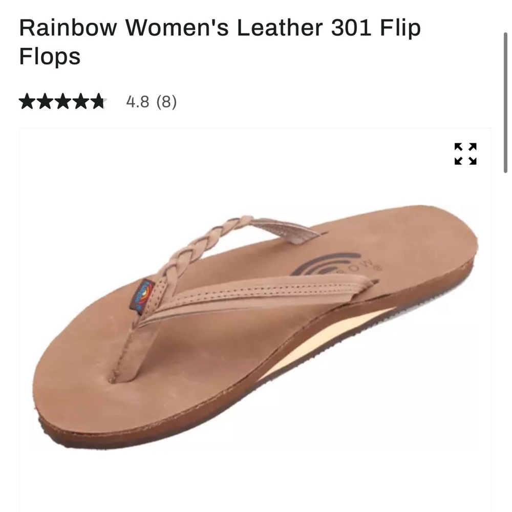 Dark Brown Rainbow Sandals